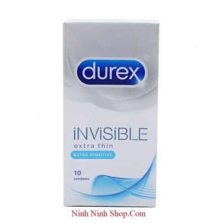 Bao cao su Durex Invisible Extra Thin Hộp 10 chiếc