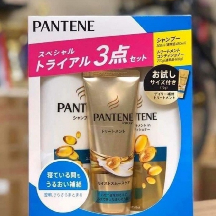 Bộ dầu gội Pantene Pro V màu xanh Dương set 3 của Nhật