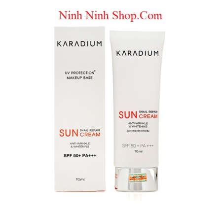 Kem chống nắng karadium snail repair sun cream spf 50+ pa+++