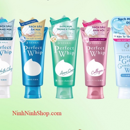 Sữa rửa mặt Shiseido Senka Perfect Whip Mẫu Mới