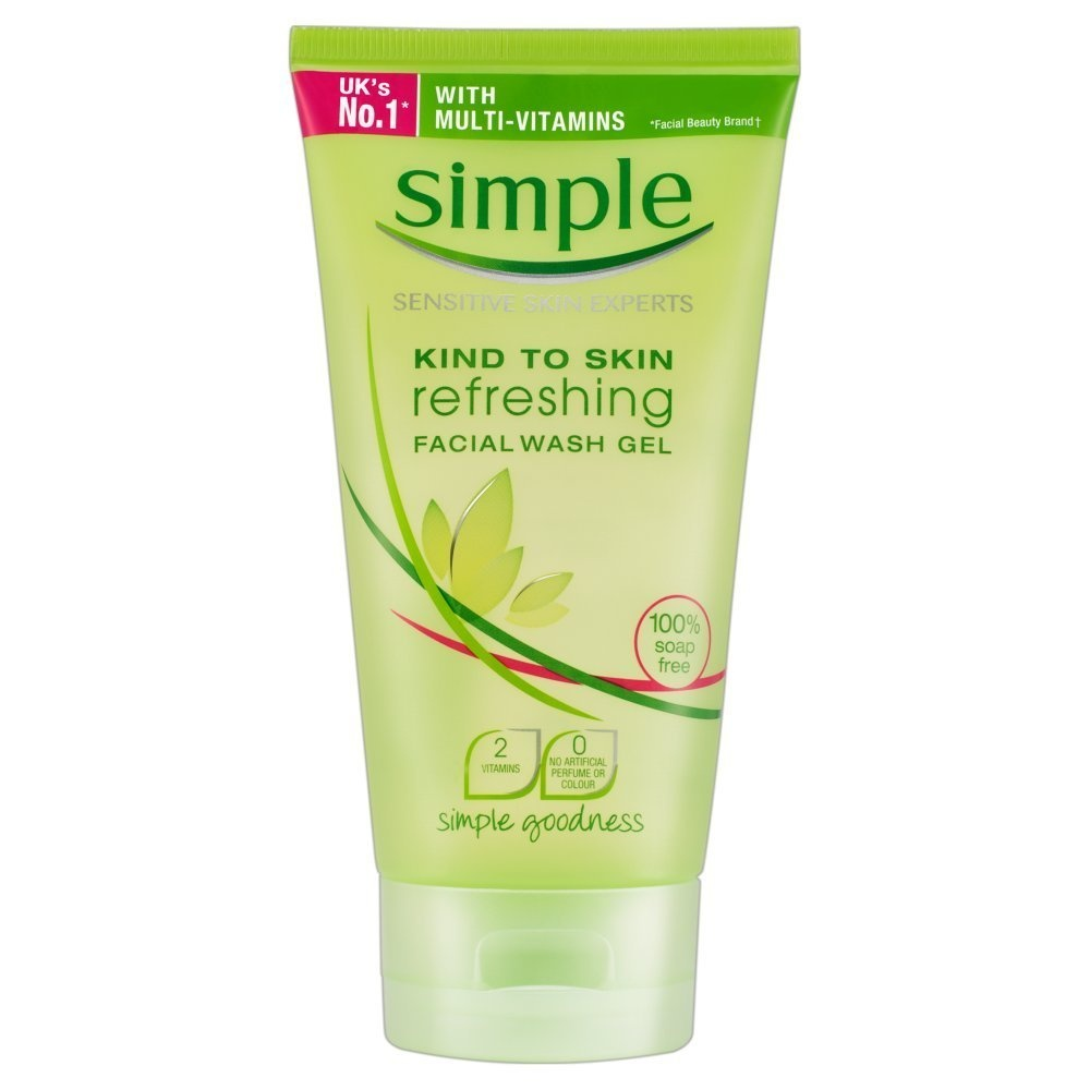 sua rua mat dang gel simple kind to skin refreshing facial wash gel 150ml