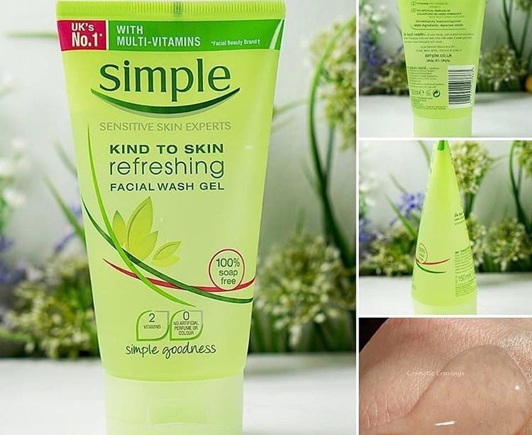 sua rua mat simple kind to skin refreshing facial wash gel 2