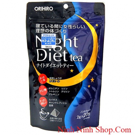 Trà Giảm Cân Orihiro Ban Đêm Night Diet Tea Nhật Bản